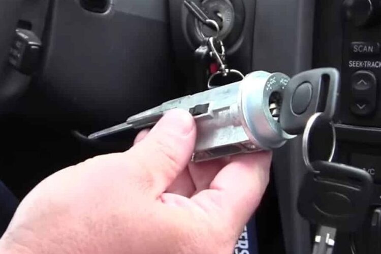 How to drill out the ignition lock cylinder?